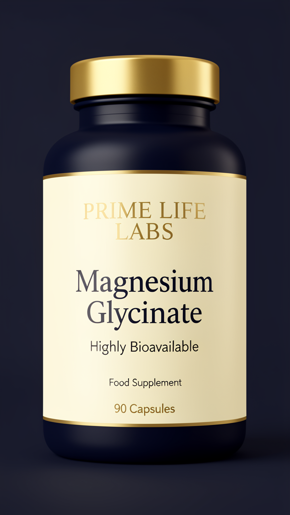 Magnesium Glycinate supplement bottle